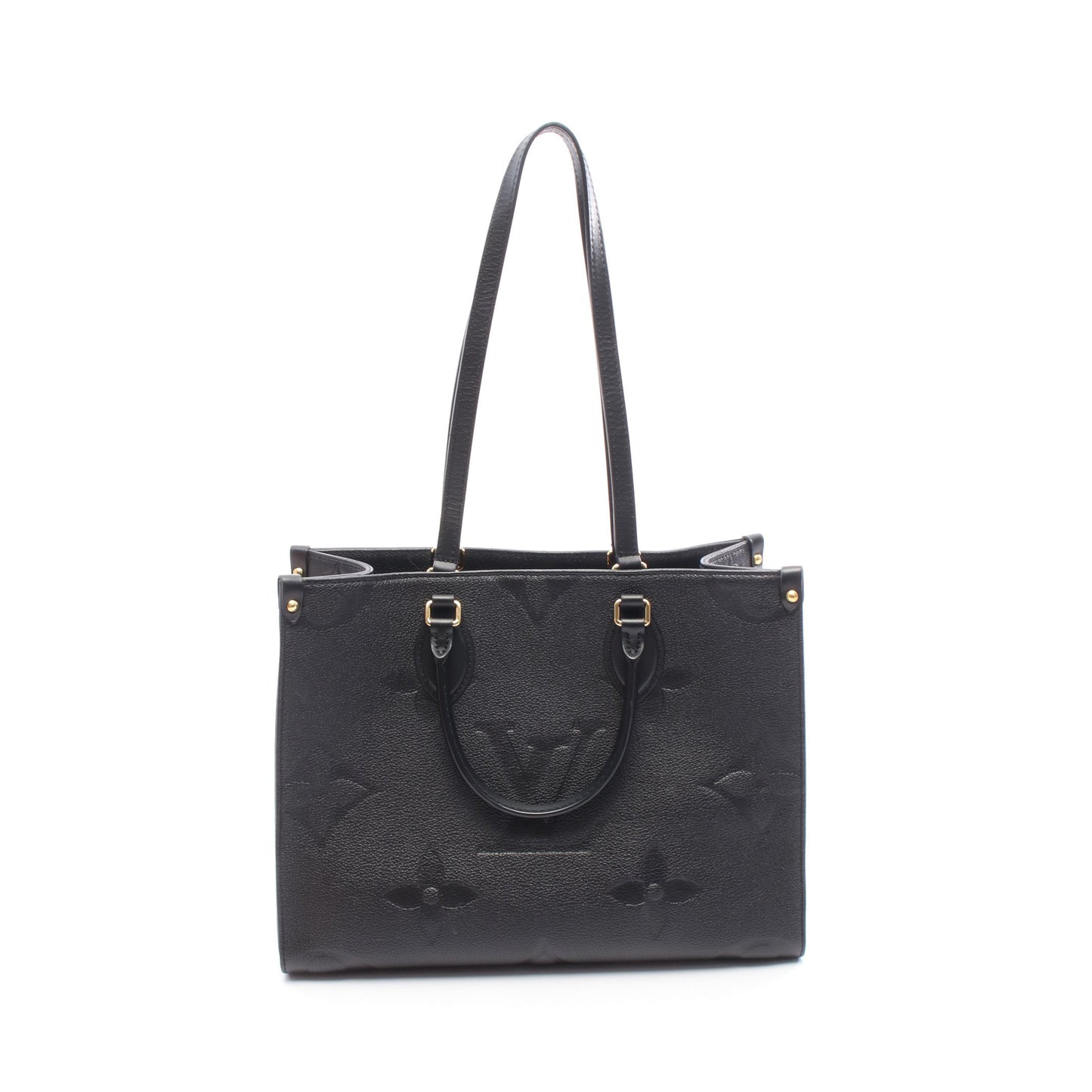 オンザゴーMM モノグラムアンプラント ノワール ショルダーバッグ トートバッグ レザー ブラック ルイヴィトン バッグ LOUIS VUITTON