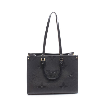 オンザゴーMM モノグラムアンプラント ノワール ショルダーバッグ トートバッグ レザー ブラック ルイヴィトン バッグ LOUIS VUITTON