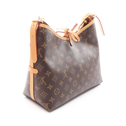 キャリーオール NM PM モノグラム ショルダーバッグ PVC レザー ブラウン ルイヴィトン バッグ LOUIS VUITTON