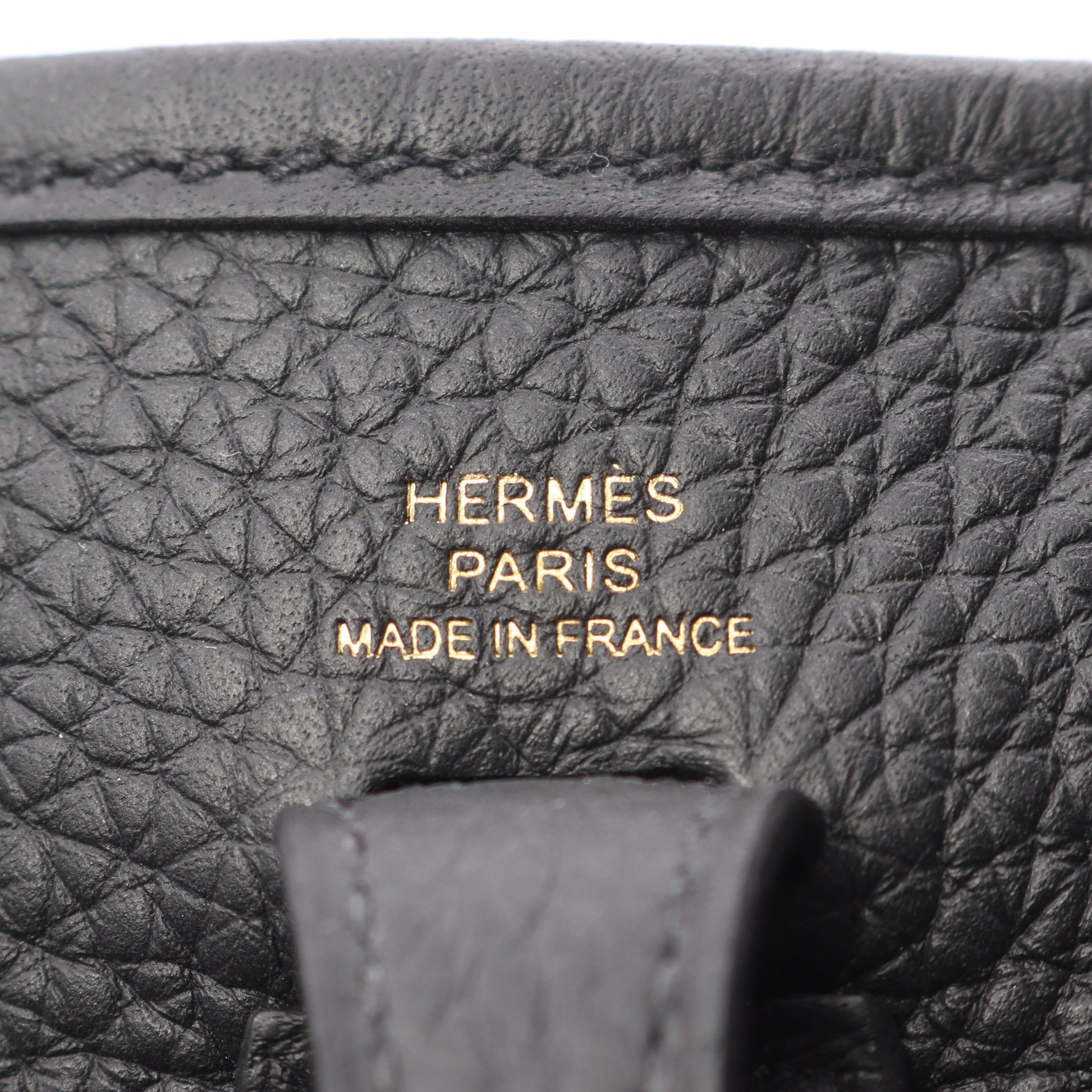 エヴリンアマゾンTPM ショルダーバッグ トゴ ブラック ゴールド金具 K刻印 エルメス バッグ HERMES