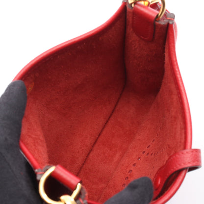 エヴリンTPM ルージュクー ショルダーバッグ トリヨンクレマンス レッド ゴールド金具 D刻印 エルメス バッグ HERMES