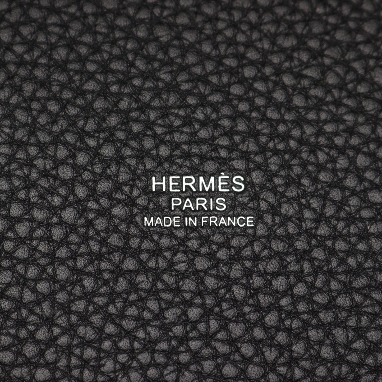 ピコタンロックPM ハンドバッグ トリヨンクレマンス ブラック シルバー金具 K刻印 エルメス バッグ HERMES