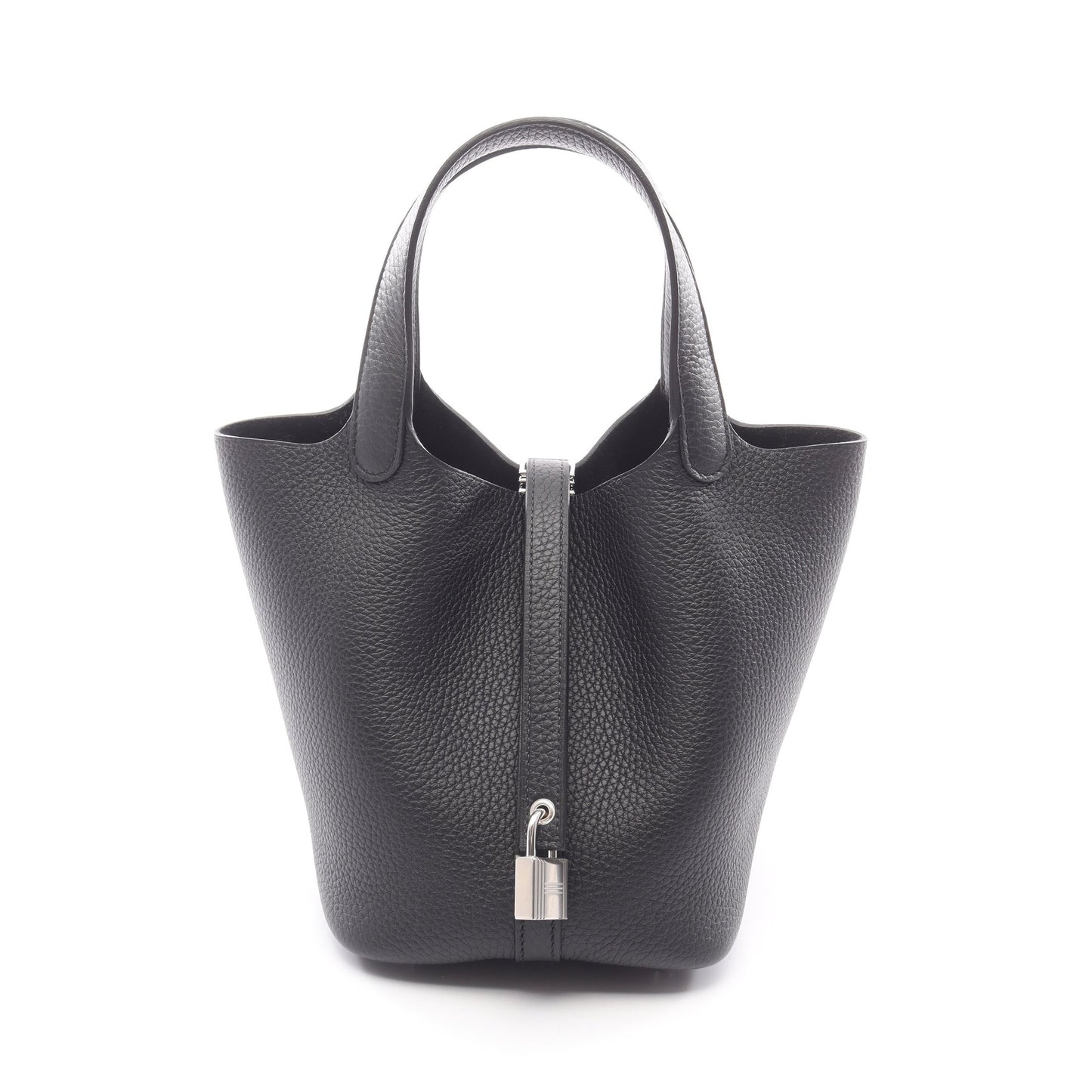ピコタンロックPM ハンドバッグ トリヨンクレマンス ブラック シルバー金具 K刻印 エルメス バッグ HERMES