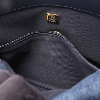19 ディズヌフ マトラッセ チェーンショルダーバッグ デニム インディゴブルー コンビ金具 2WAY シャネル バッグ CHANEL