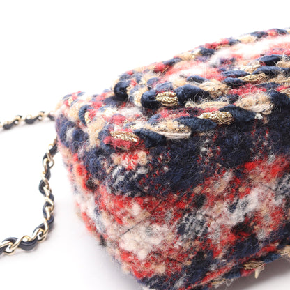 ミニマトラッセ20 チェーンショルダーバッグ ツイード マルチカラー ゴールド金具 シャネル バッグ CHANEL