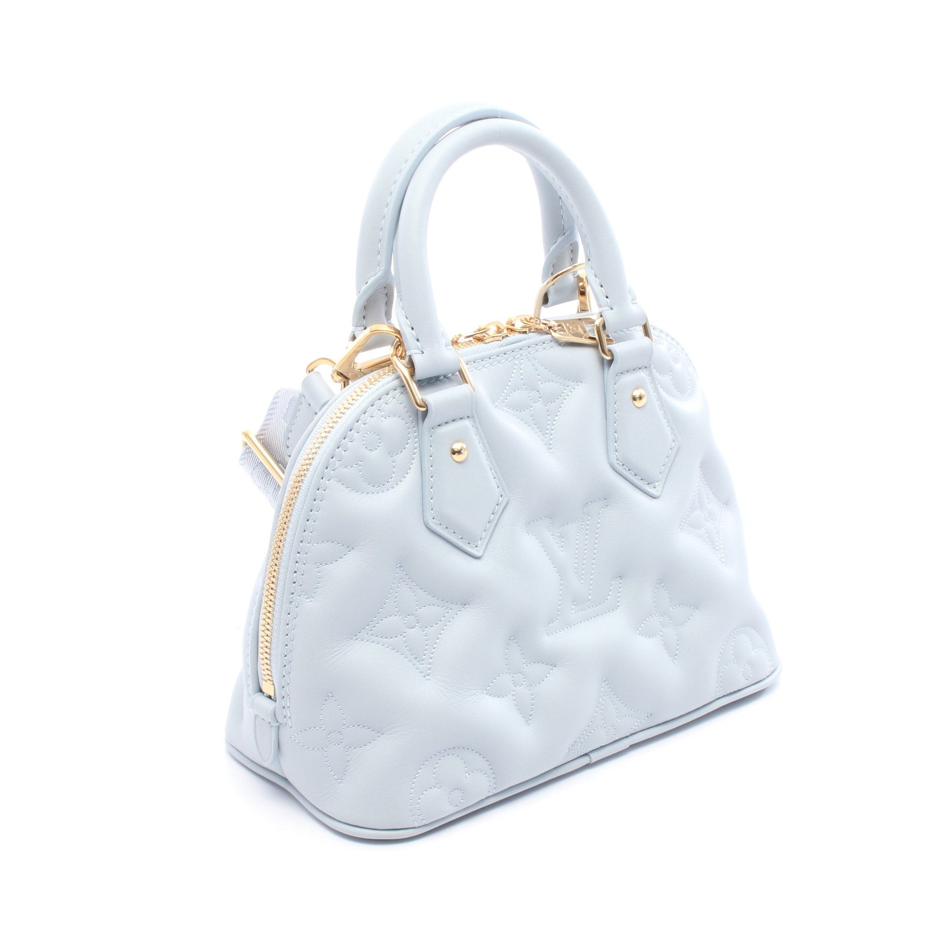 アルマ ソフトBB バブルグラム ブルーグラシエール ハンドバッグ レザー ブルーグレー 2WAY ルイヴィトン バッグ LOUIS VUITTON