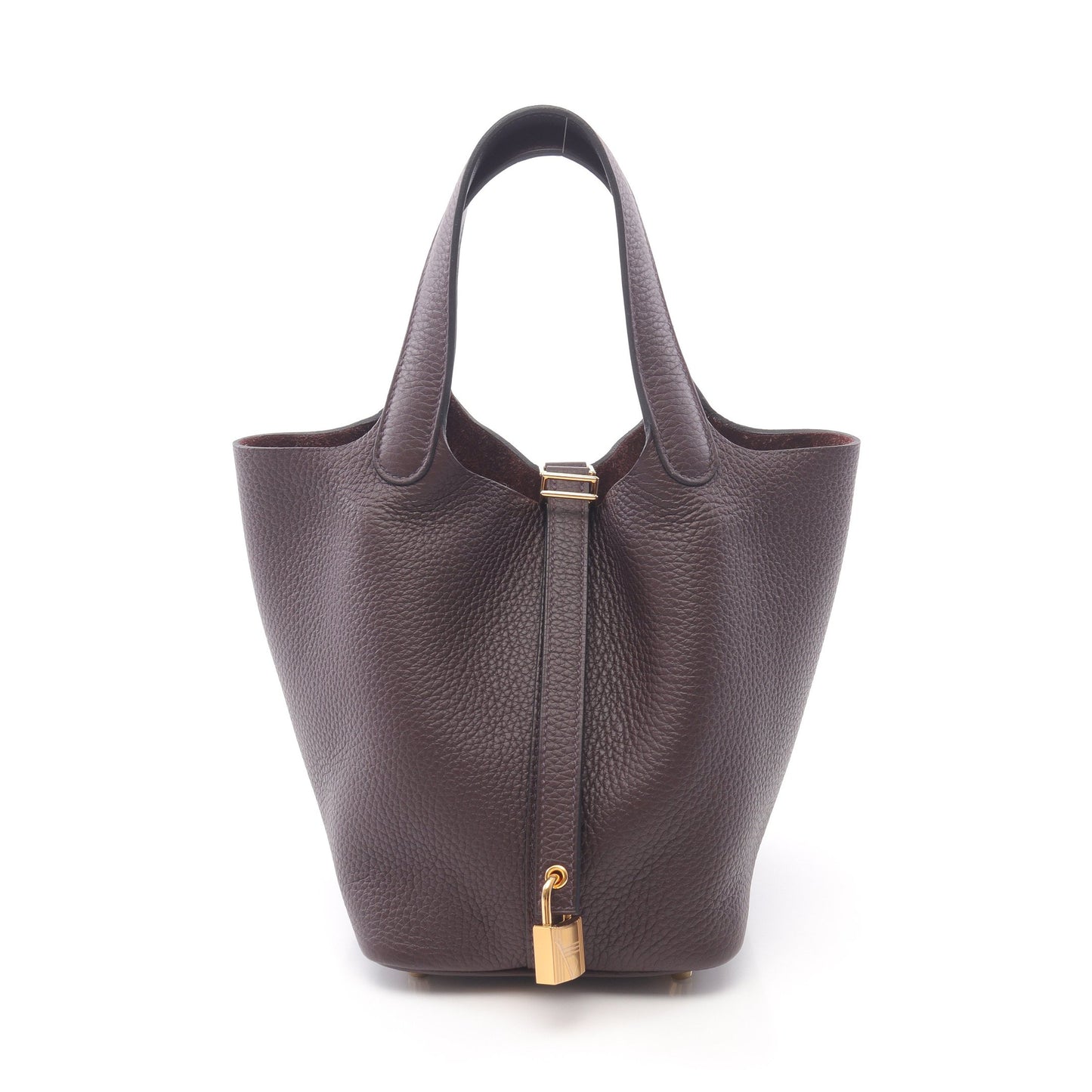 ピコタンロックPM ルージュセリエ ハンドバッグ トリヨンクレマンス ボルドー ゴールド金具 U刻印 エルメス バッグ HERMES