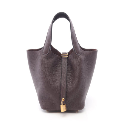 ピコタンロックPM ルージュセリエ ハンドバッグ トリヨンクレマンス ボルドー ゴールド金具 U刻印 エルメス バッグ HERMES