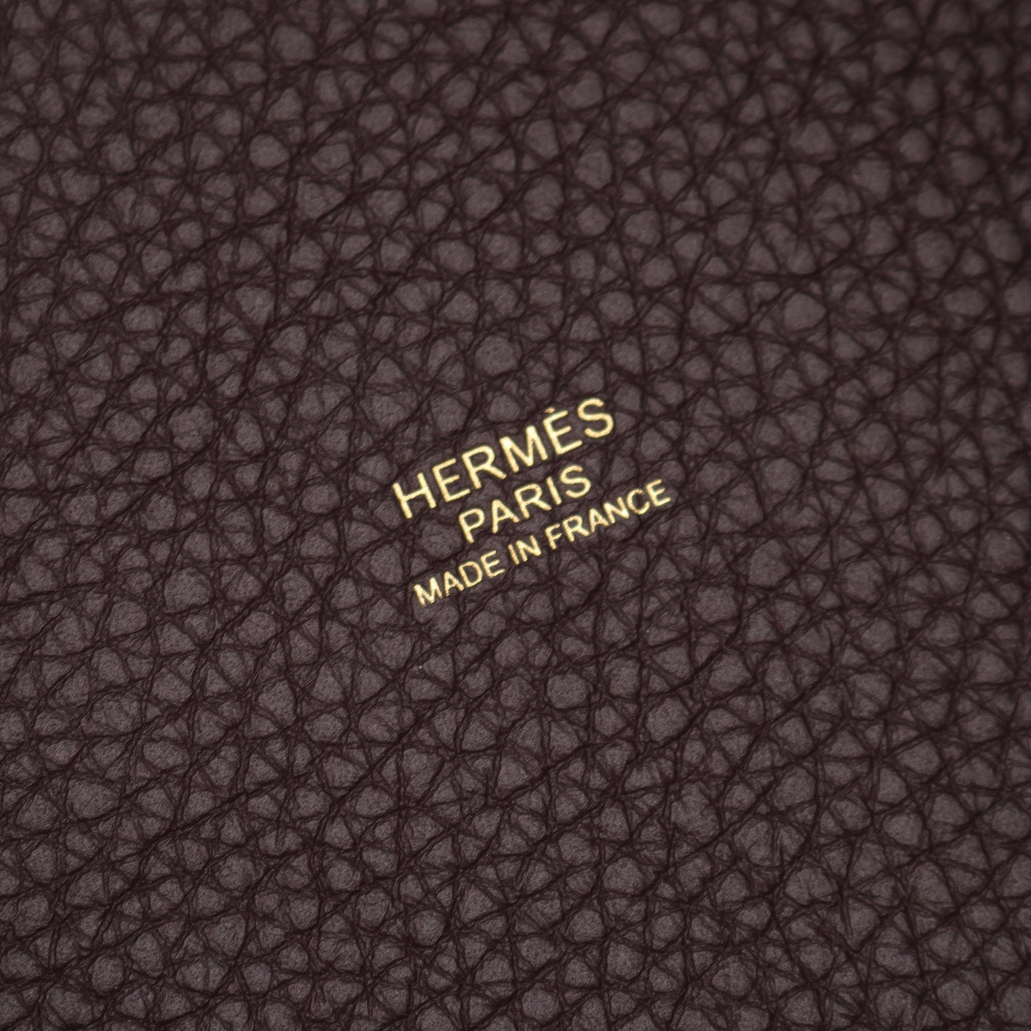 ピコタンロックPM ルージュセリエ ハンドバッグ トリヨンクレマンス ボルドー ゴールド金具 U刻印 エルメス バッグ HERMES