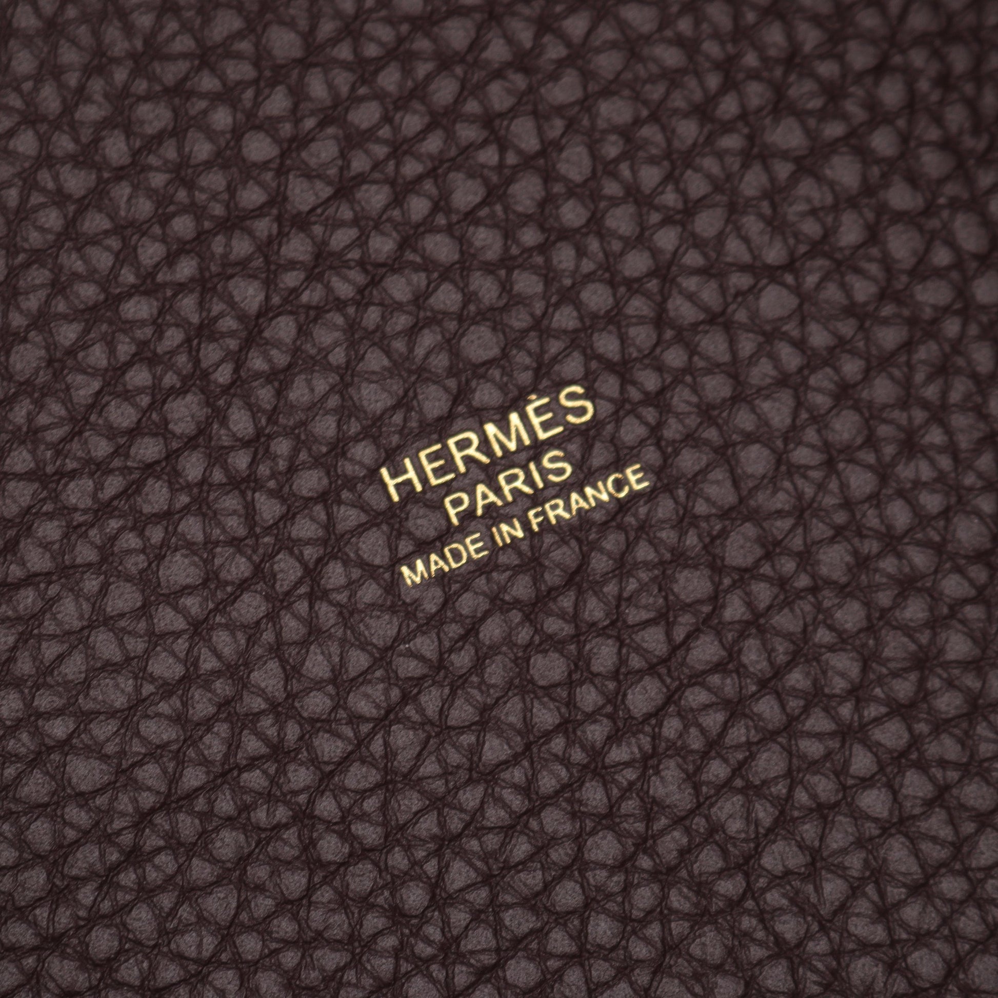 ピコタンロックPM ルージュセリエ ハンドバッグ トリヨンクレマンス ボルドー ゴールド金具 U刻印 エルメス バッグ HERMES