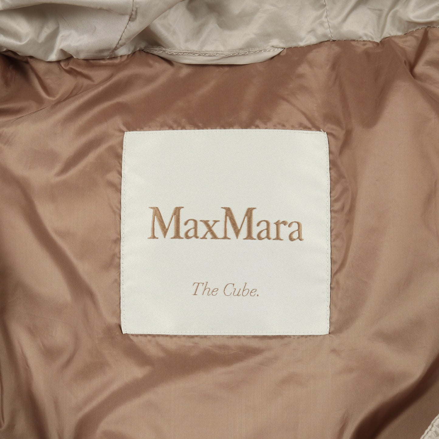 The Cube. ダウンジャケット ベージュ フード付き マックスマーラ アウター Max Mara