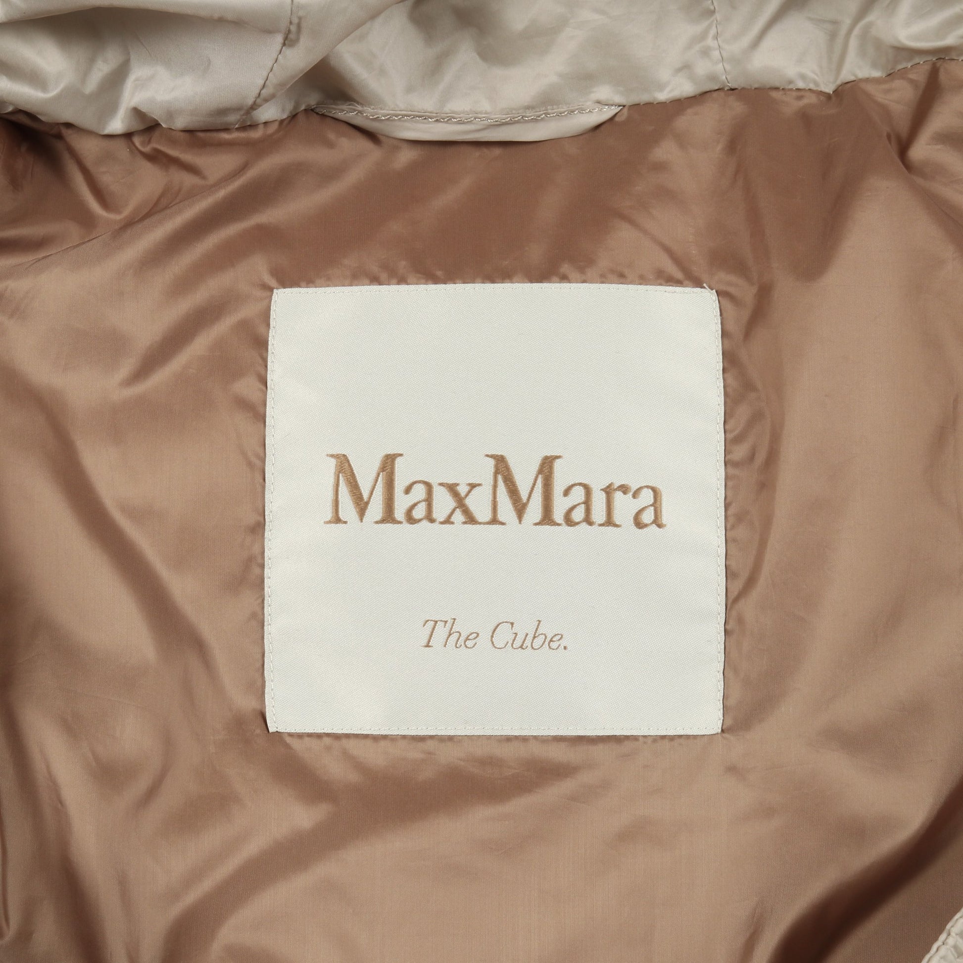 The Cube. ダウンジャケット ベージュ フード付き マックスマーラ アウター Max Mara