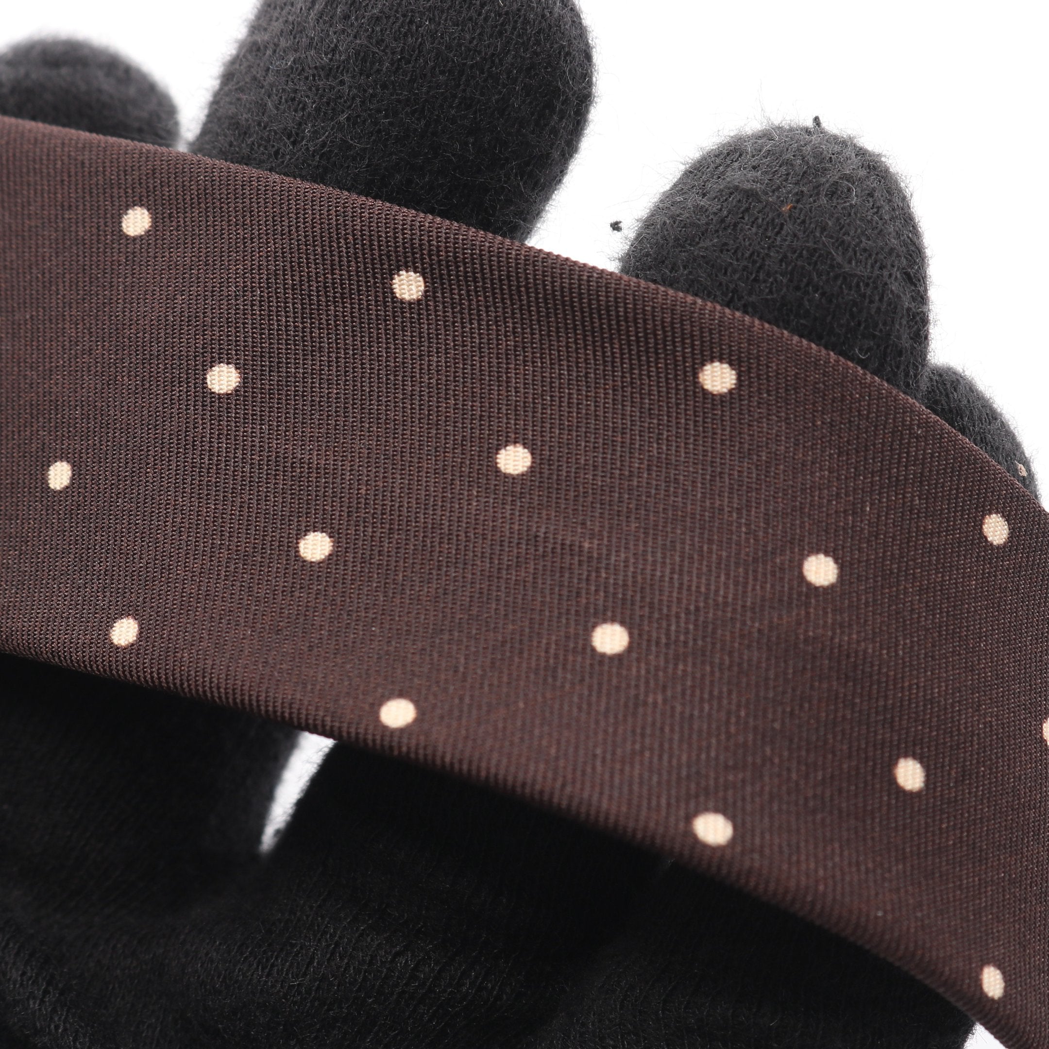 ネクタイ ドット シルク ダークブラウン セリーヌ – RECLO