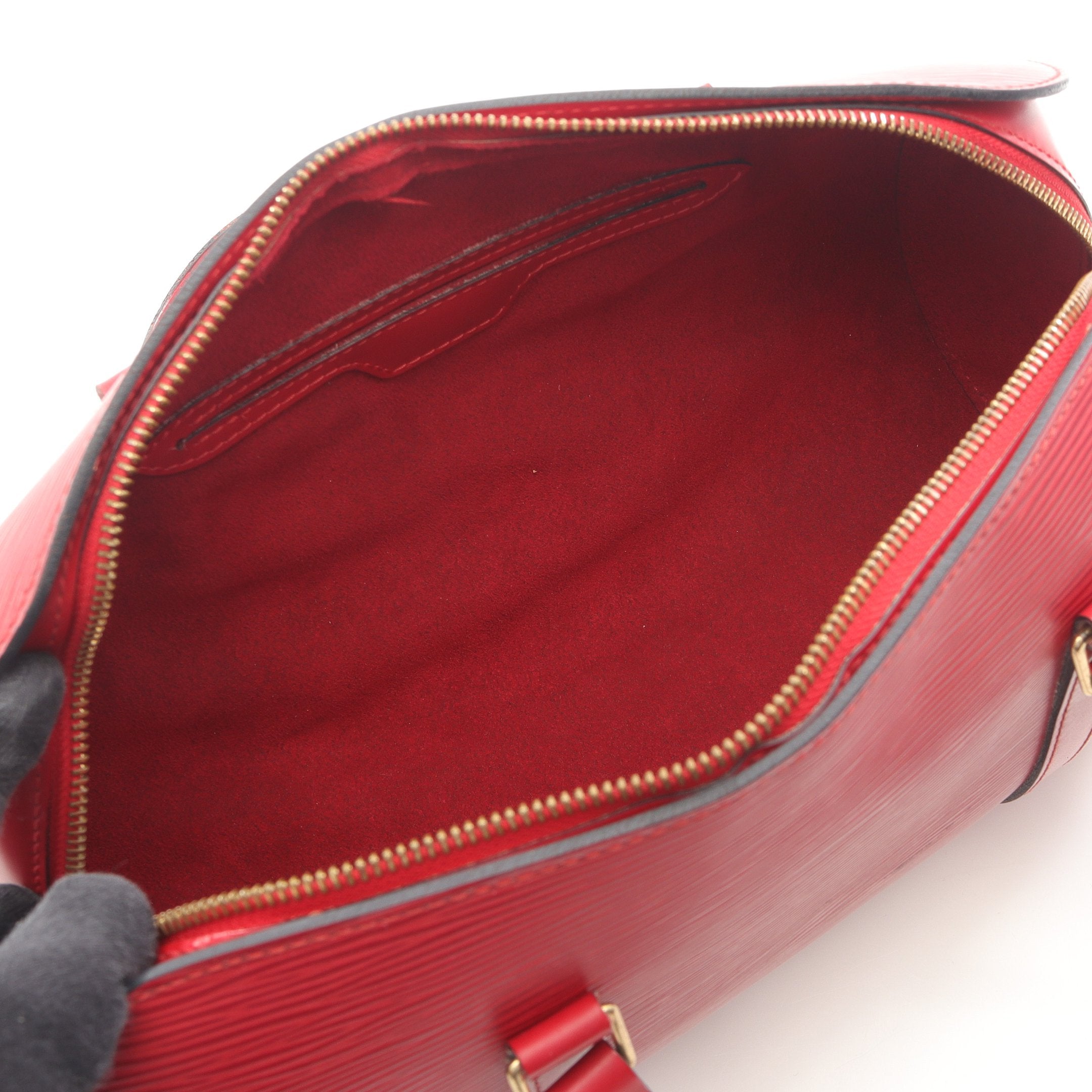 スフロ エピ カスティリアンレッド ハンドバッグ レザー レッド ルイ