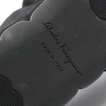 サンダル エナメルレザー ブラック ウェッジソール サルヴァトーレフェラガモ シューズ Salvatore Ferragamo