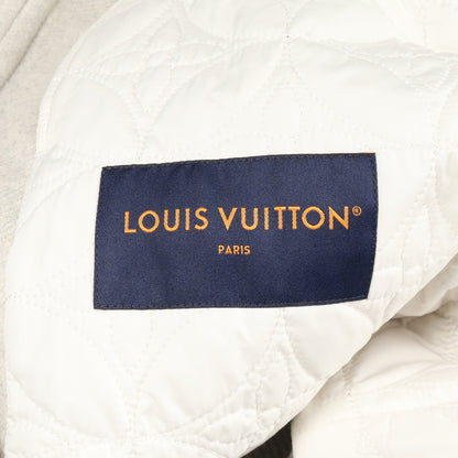 ブルゾン ロゴ フェイクパール ウール ライトグレー ルイヴィトン アウター LOUIS VUITTON