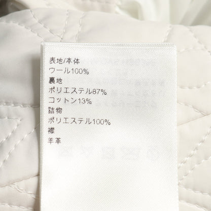 ブルゾン ロゴ フェイクパール ウール ライトグレー ルイヴィトン アウター LOUIS VUITTON