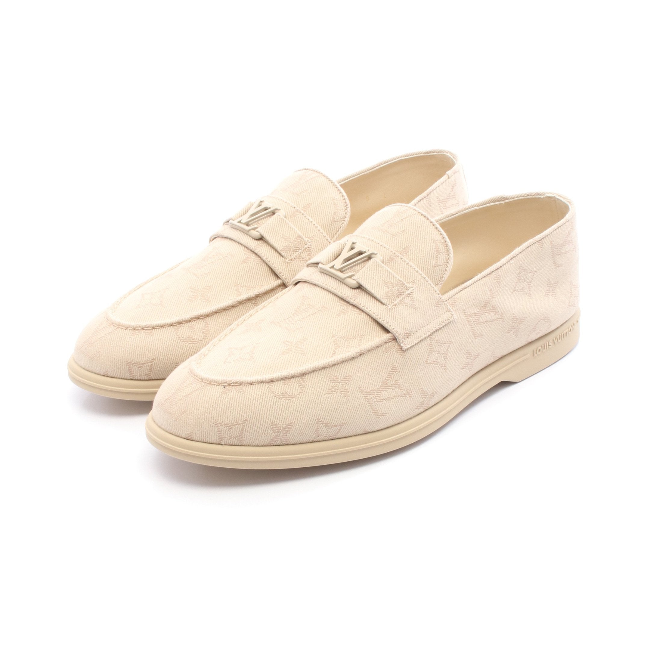 ルイヴィトン ローファー グロリア・ライン モノグラムデニム LOUIS VUITTON 美品☆ルイヴィトン 2023年製 1ACHAU グロリア・ライン