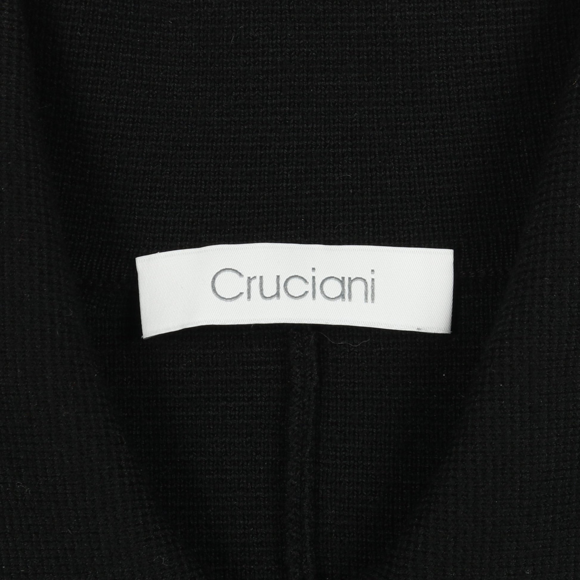 ミラノリブフィールドニットジャケット ジャケット ウール ブラック クルチアーニ アウター Cruciani