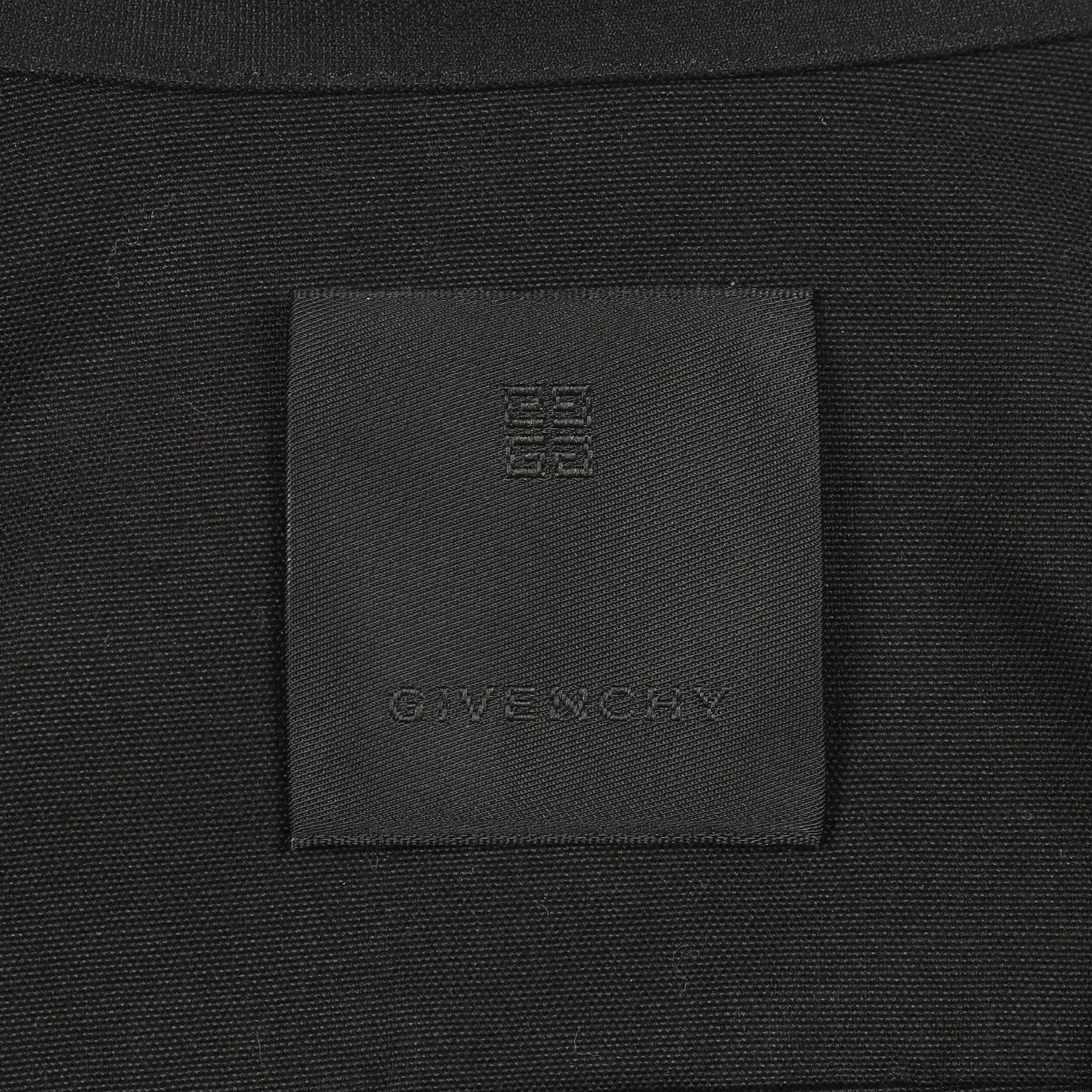 メタルディテール ジップアップ シャツ コットン ブラック ジバンシィ トップス GIVENCHY
