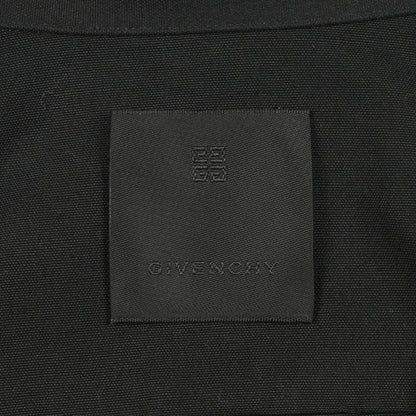 メタルディテール ジップアップ シャツ コットン ブラック ジバンシィ トップス GIVENCHY