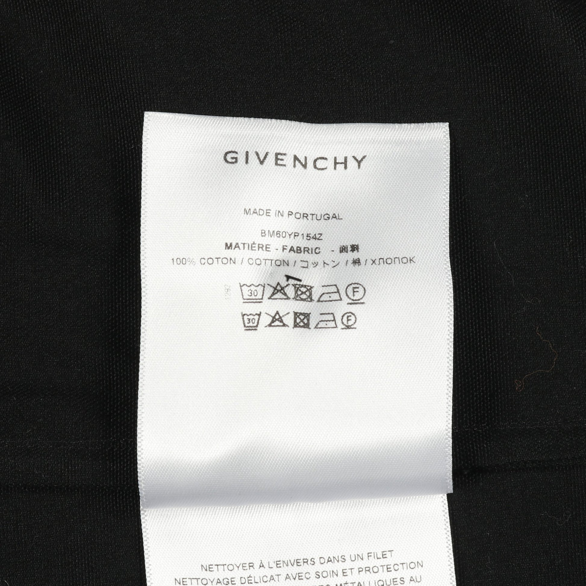 メタルディテール ジップアップ シャツ コットン ブラック ジバンシィ トップス GIVENCHY