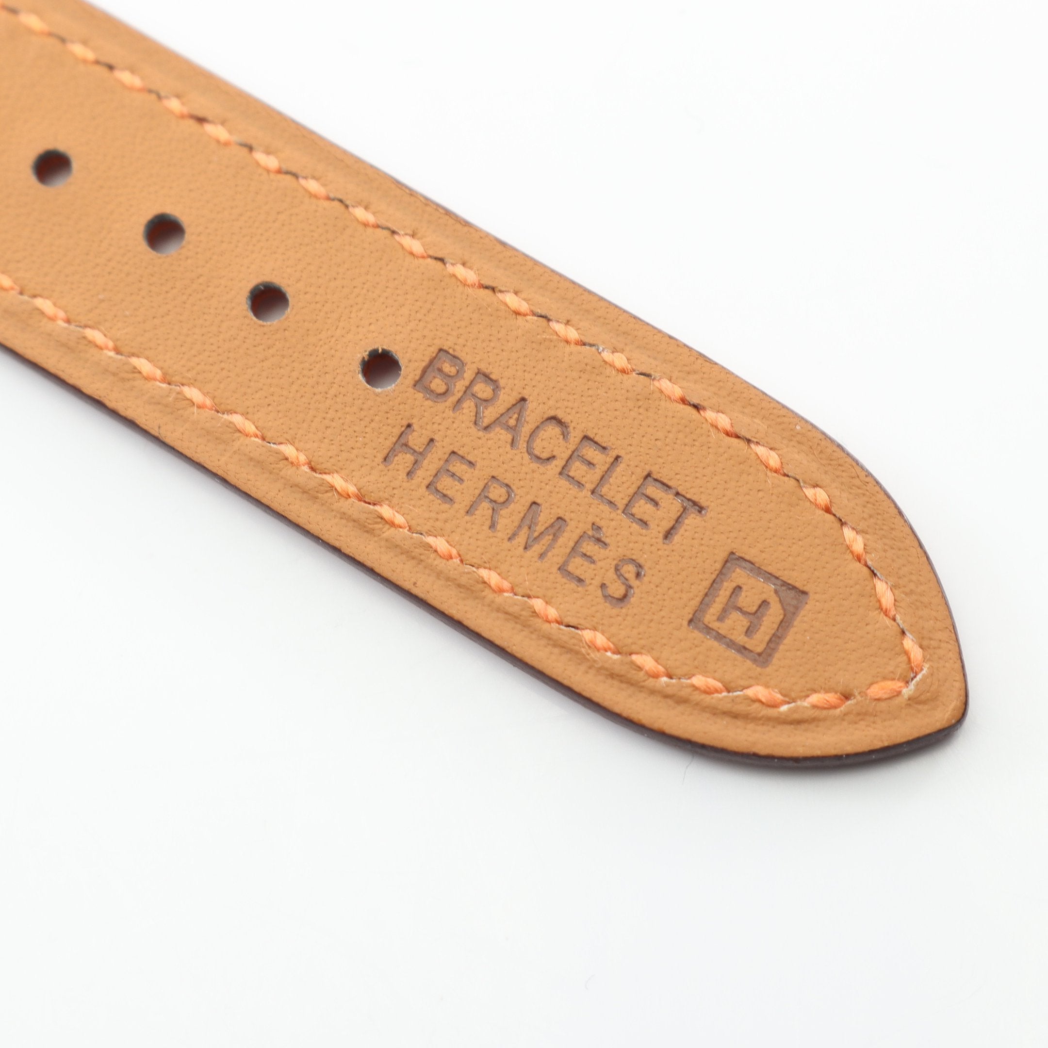 オレンジ レザー エルメス　ベルト 中古・古着通販】HERMES (エルメス) レザーベルト オレンジ｜ブランド
