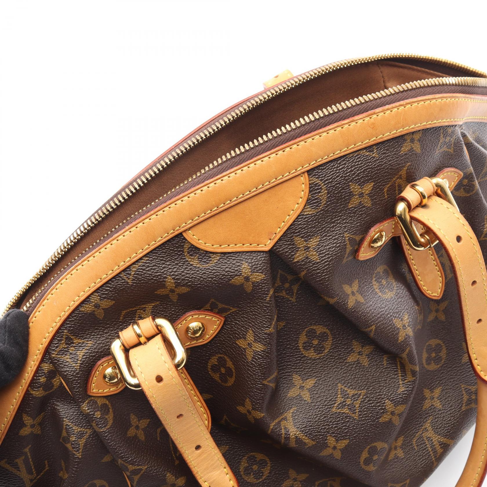 ティヴォリGM モノグラム ハンドバッグ PVC レザー ブラウン ルイ