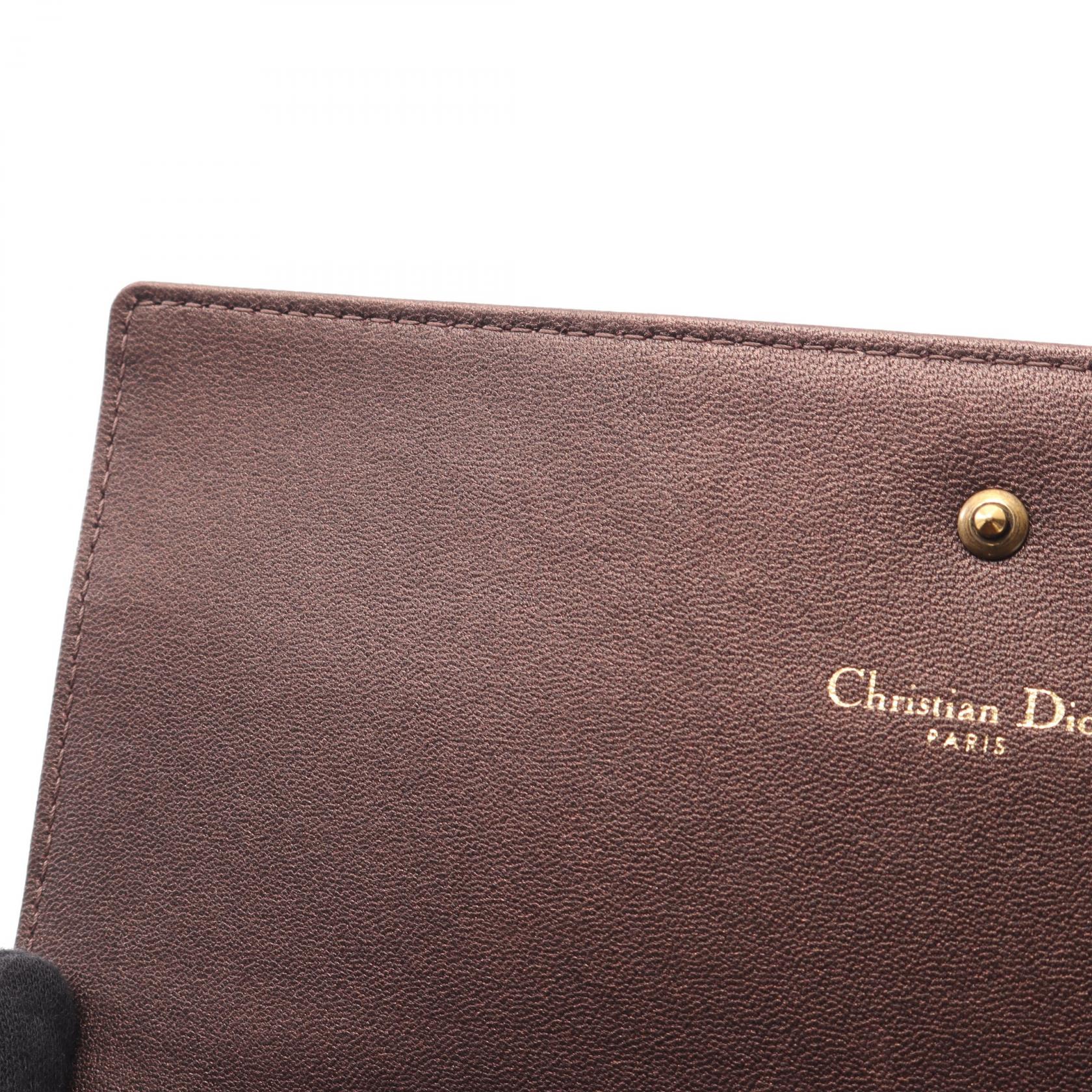 DIORAMA ディオラマ チェーンウォレット レザー ブロンズ クリスチャン