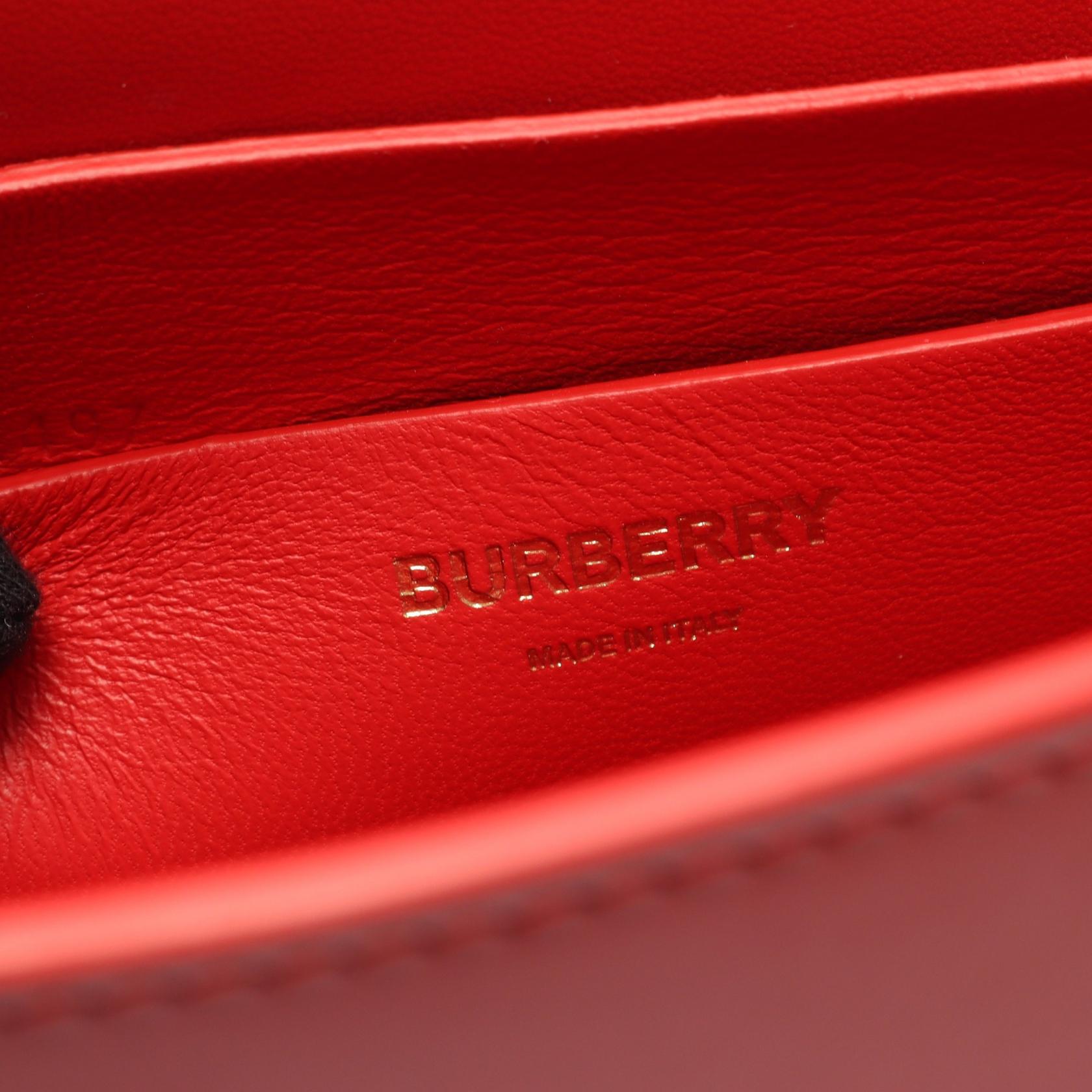 BURBERRY ショルダーバッグ トートバッグ レザー レッド系 バーバリー BURBERRY バッグ ショルダーバッグ 肩掛けバッグ 8010332