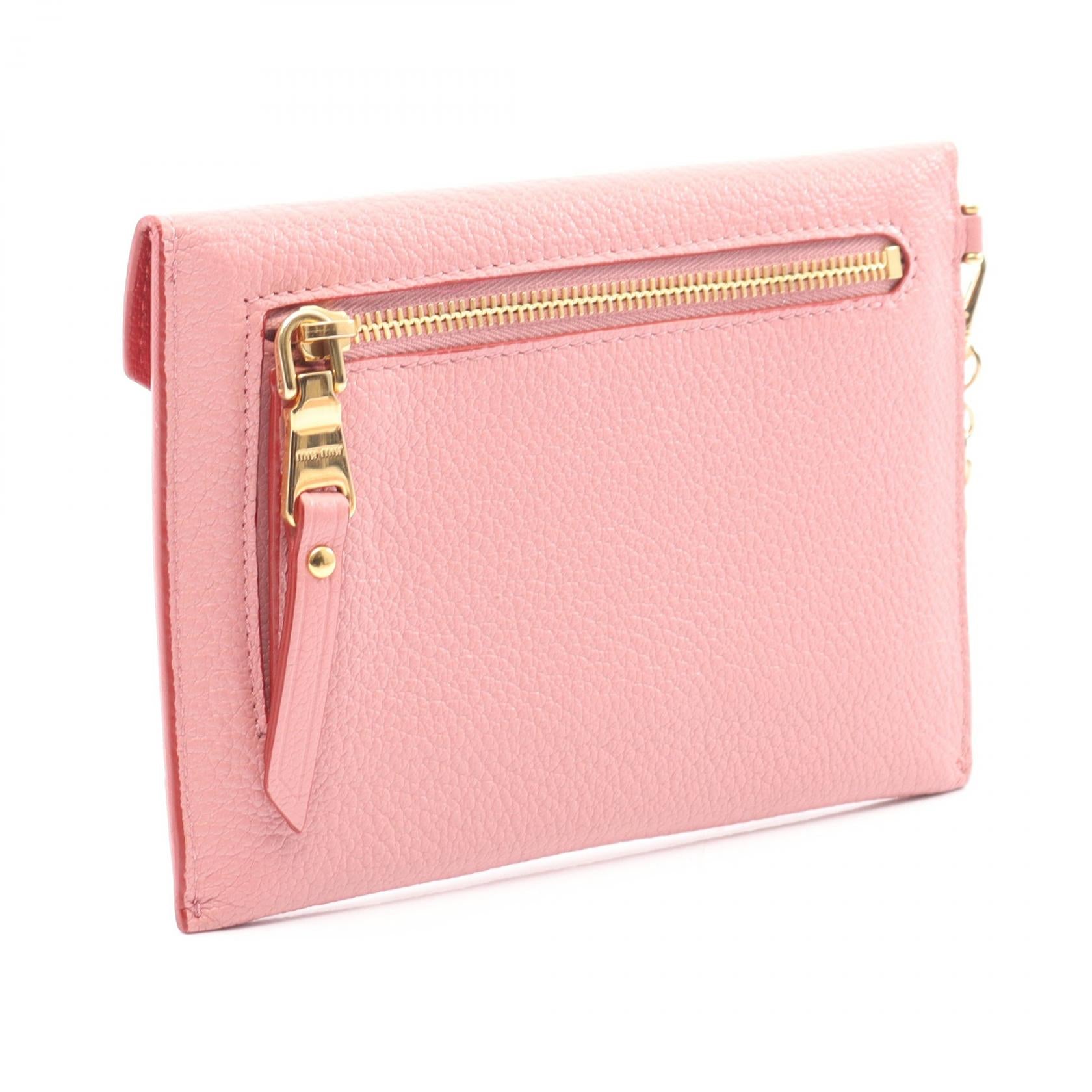 MADRAS LOVE カードケース レザー ピンク レッド ミュウミュウ – RECLO