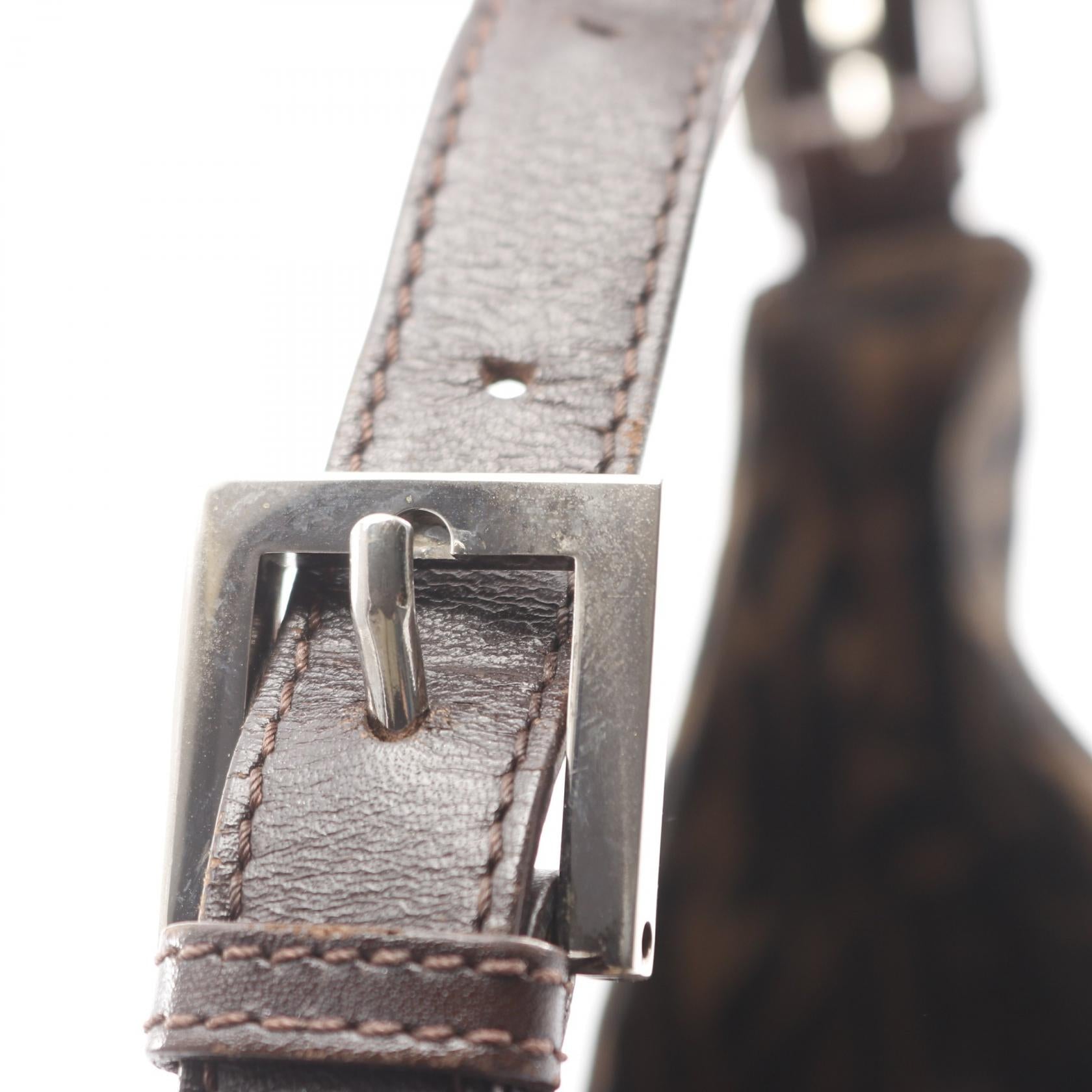 マンマバケット ズッカ ワンショルダーバッグ キャンバス レザー