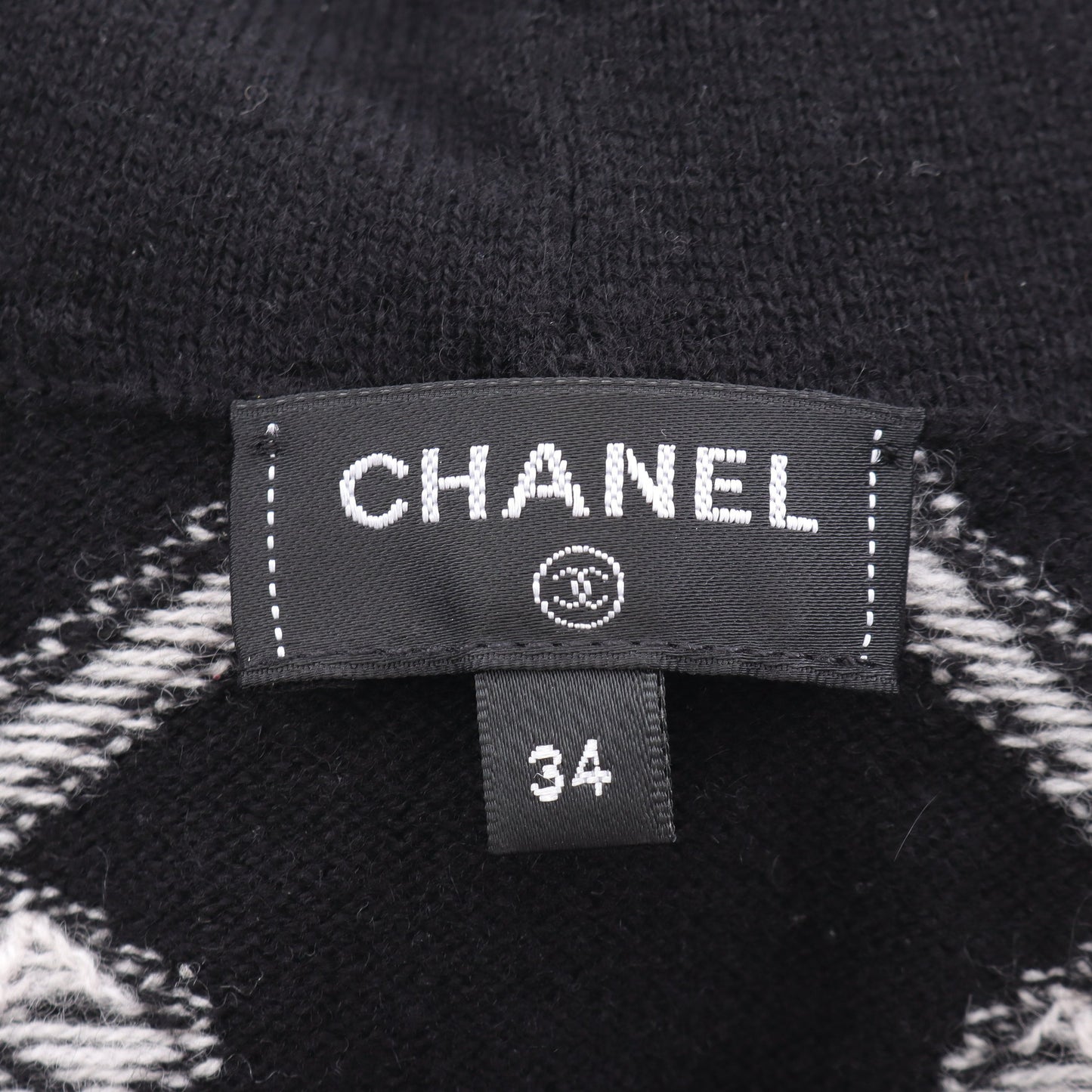 ココマーク ニット ジップアップパーカー カシミヤ ブラック マルチカラー シャネル トップス CHANEL