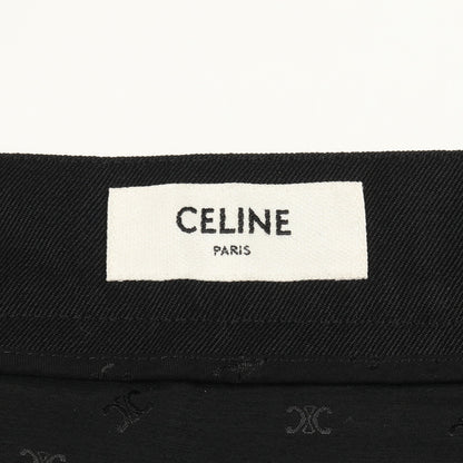 サルキーチェーン スカート ウール ブラック ゴールド セリーヌ ボトムス CELINE