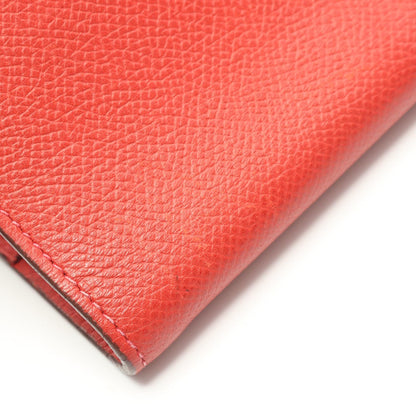 アジェンダヴィジョン ルビー 手帳カバー ヴォーエプソン レッド シルバー金具 □J刻印 エルメス 財布・小物 HERMES