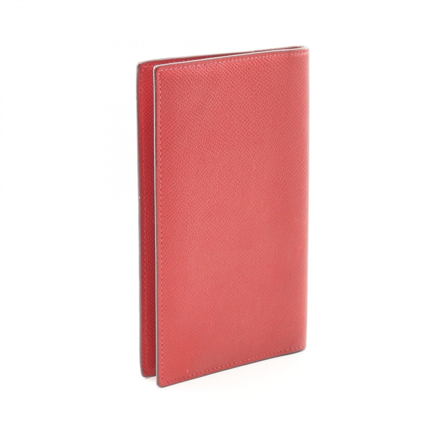 アジェンダヴィジョン ルビー 手帳カバー ヴォーエプソン レッド シルバー金具 □J刻印 エルメス 財布・小物 HERMES