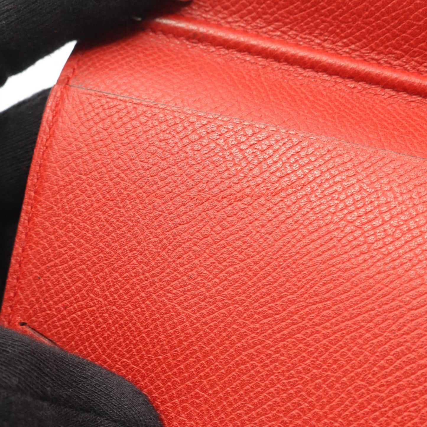 アジェンダヴィジョン ルビー 手帳カバー ヴォーエプソン レッド シルバー金具 □J刻印 エルメス 財布・小物 HERMES