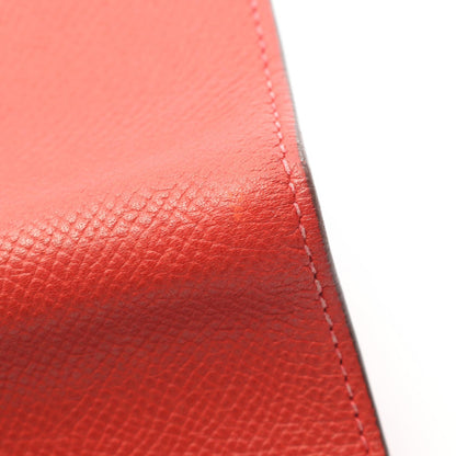 アジェンダヴィジョン ルビー 手帳カバー ヴォーエプソン レッド シルバー金具 □J刻印 エルメス 財布・小物 HERMES