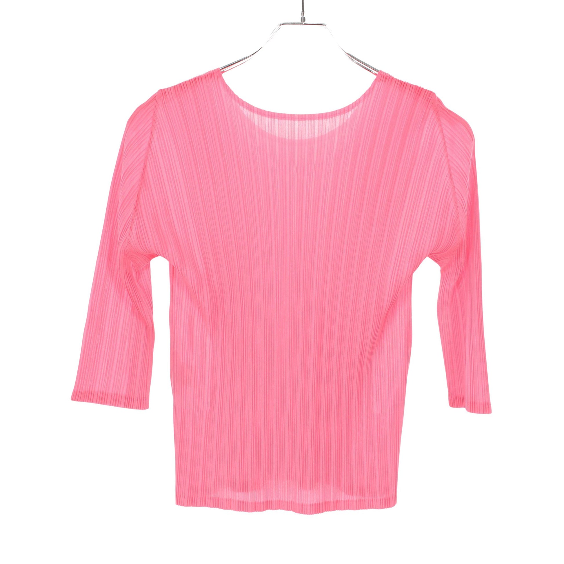 プリーツ カットソー ピンク ネオンカラー プリーツプリーズ トップス PLEATS PLEASE