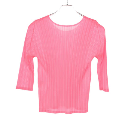 プリーツ カットソー ピンク ネオンカラー プリーツプリーズ トップス PLEATS PLEASE