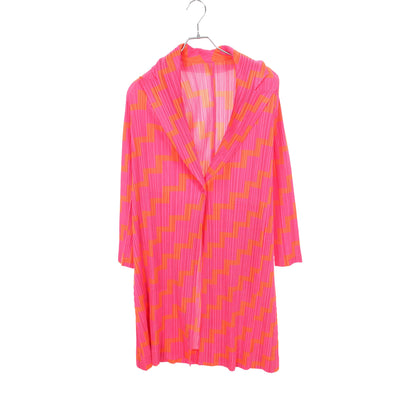 プリーツ ジャケット ピンクパープル オレンジ プリーツプリーズ アウター PLEATS PLEASE