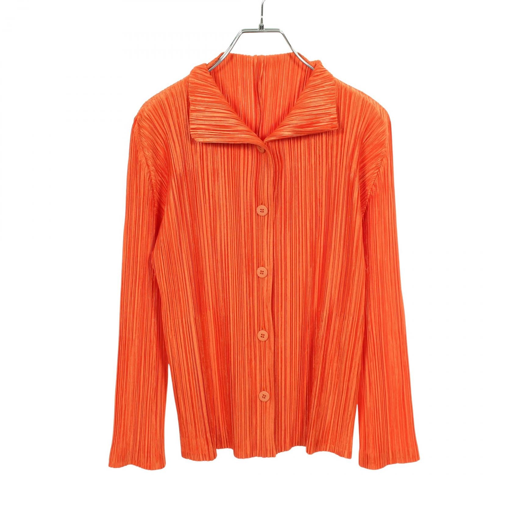 プリーツ カットソー オレンジブラウン プリーツプリーズ トップス PLEATS PLEASE