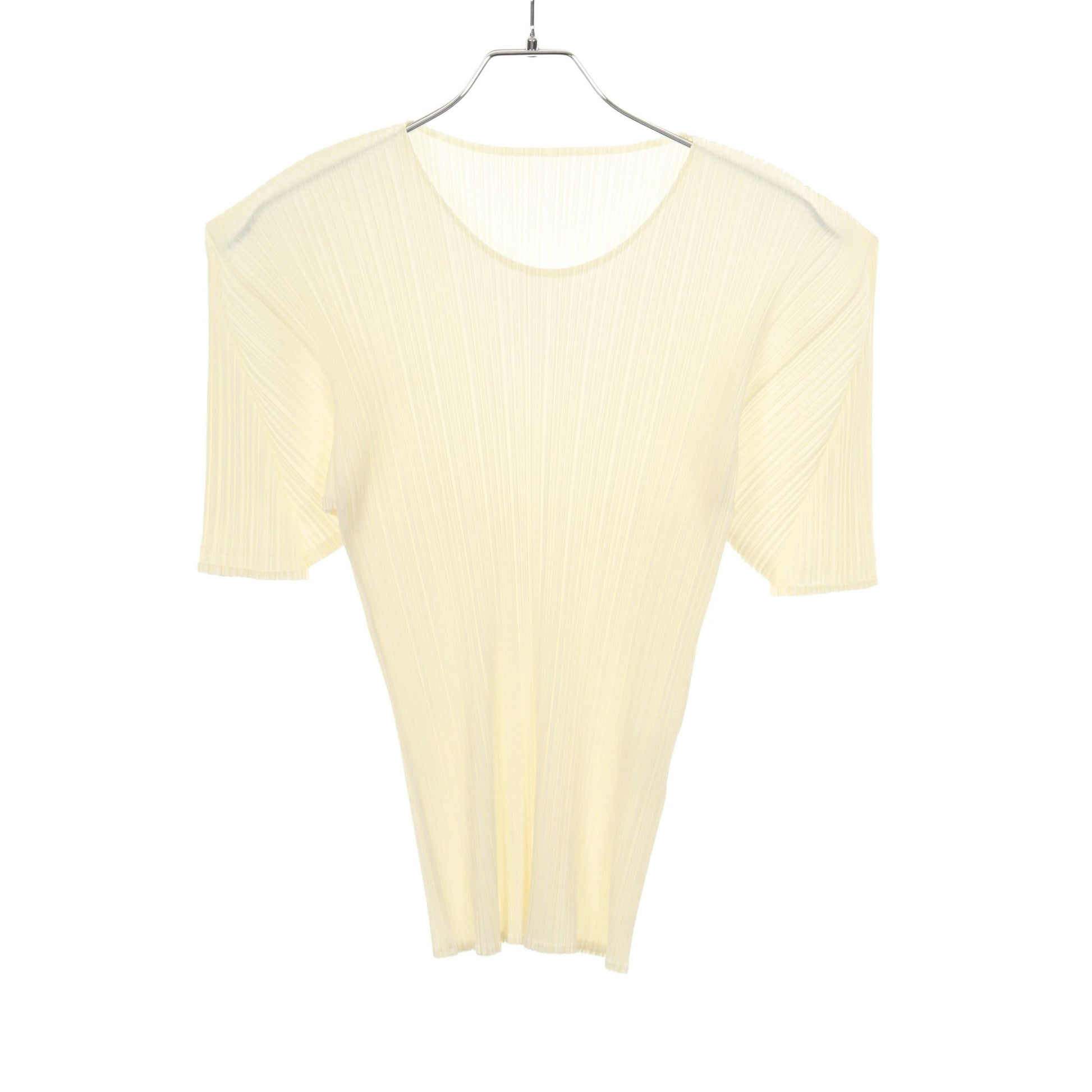 プリーツ カットソー 半袖 オフホワイト プリーツプリーズ トップス PLEATS PLEASE