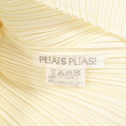 プリーツ カットソー 半袖 オフホワイト プリーツプリーズ トップス PLEATS PLEASE