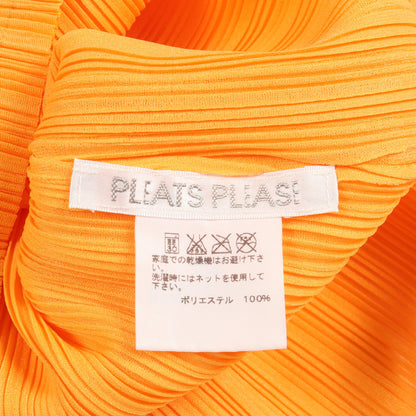 プリーツ カットソー 長袖 オレンジ プリーツプリーズ トップス PLEATS PLEASE