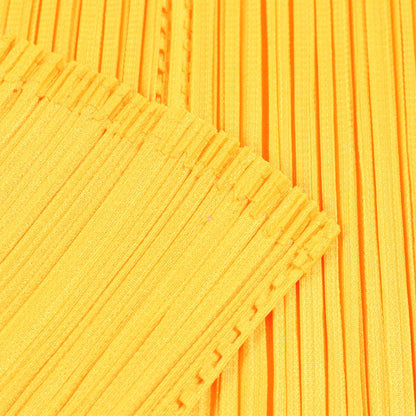 プリーツ カットソー ハイネック 長袖 イエロー プリーツプリーズ トップス PLEATS PLEASE