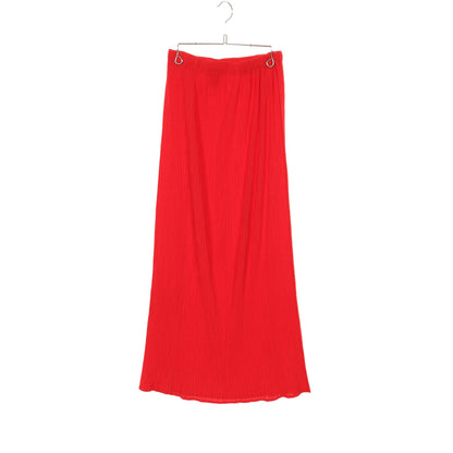 プリーツ スカート レッド イッセイミヤケ ボトムス ISSEY MIYAKE