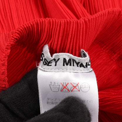 プリーツ スカート レッド イッセイミヤケ ボトムス ISSEY MIYAKE