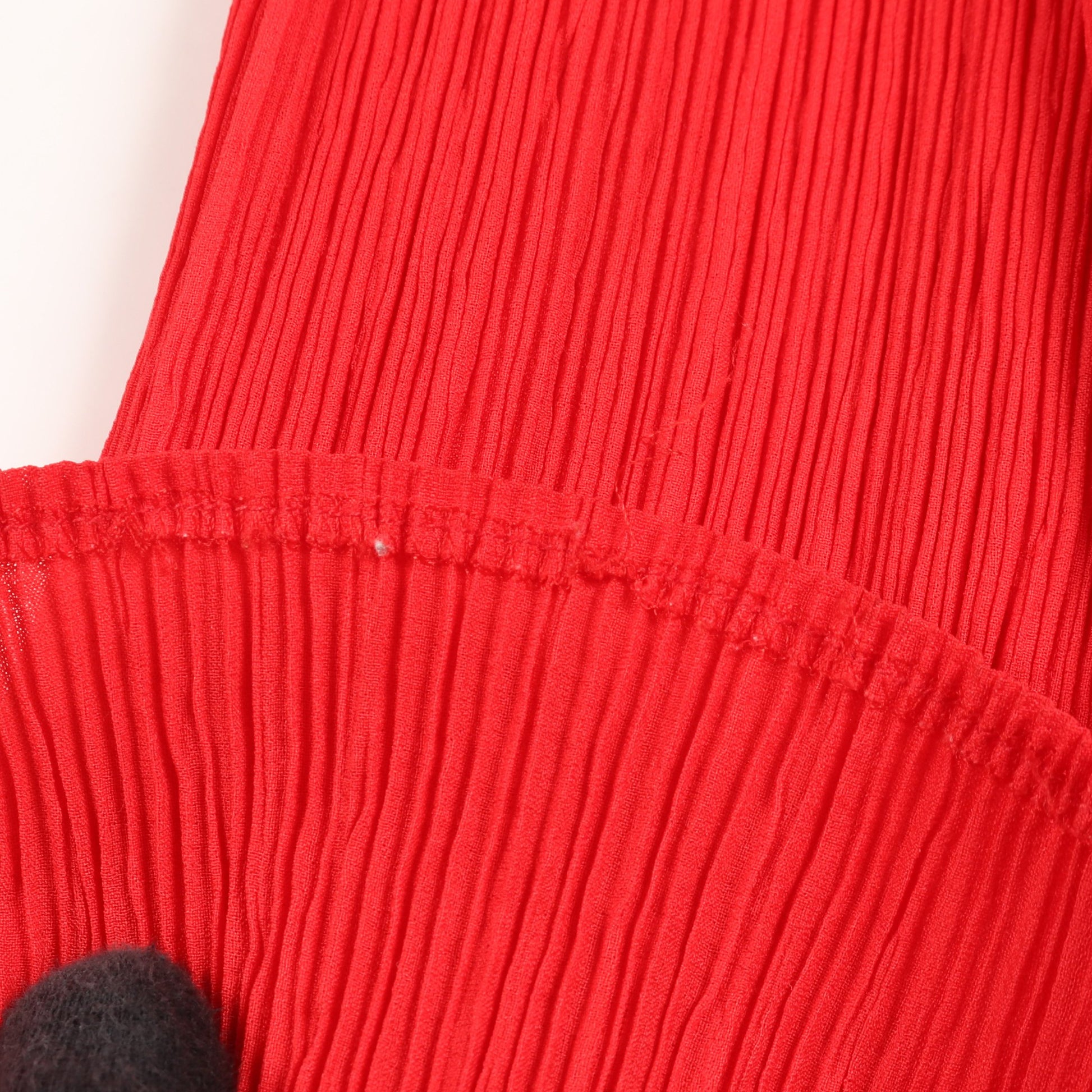 プリーツ スカート レッド イッセイミヤケ ボトムス ISSEY MIYAKE