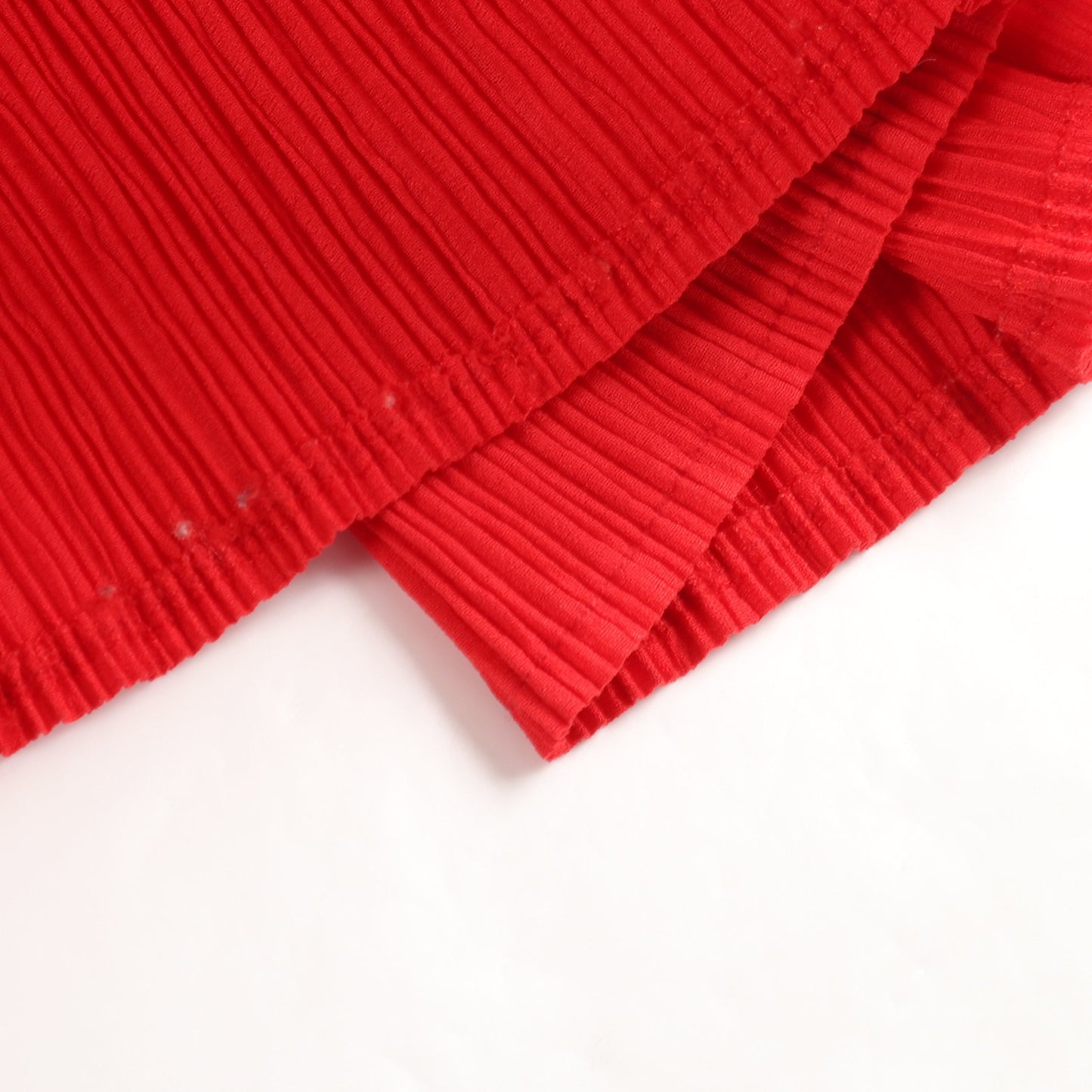 プリーツ スカート レッド イッセイミヤケ ボトムス ISSEY MIYAKE